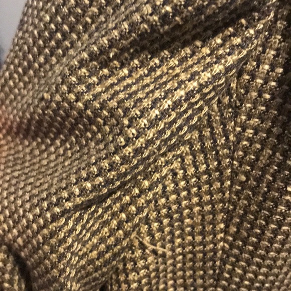 Versini Brown/Tan/Blue Plaid Mens Blazer - Picture 3 of 8